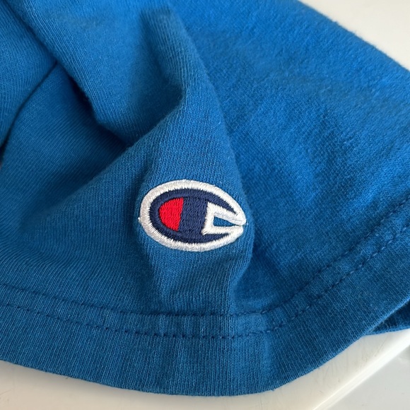 Champion Authentic Athletic Apparel Blue Short Sleeves Tee Big Sky Montana Men S - Picture 2 of 16